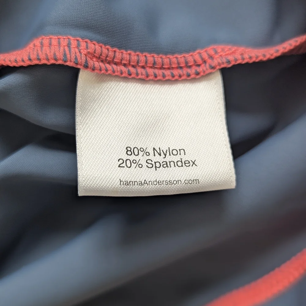 Hanna Andersson Rashguard Blue Pink Print - Size 10 / 140cm - Picture 5 of 6